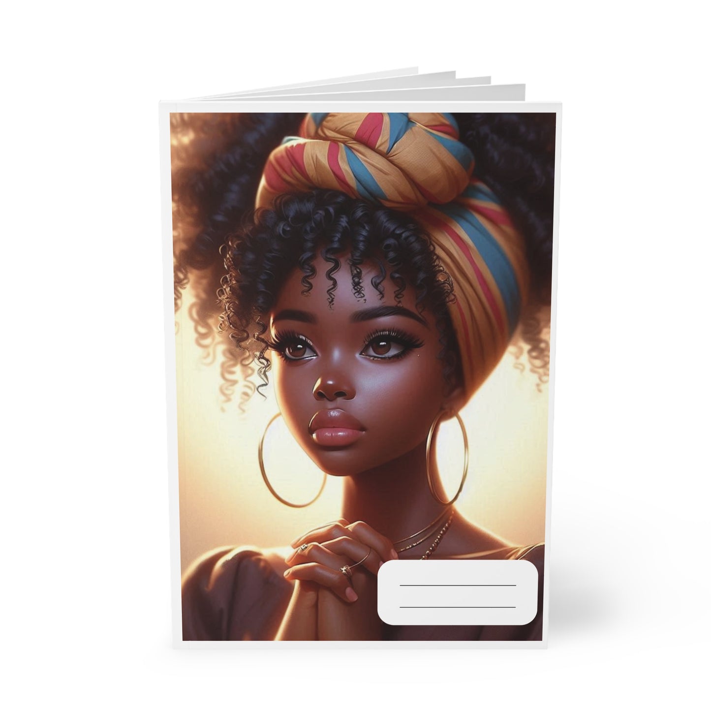 Elegant Woman Art Notebook – A5 Journal, Unique Gift Idea