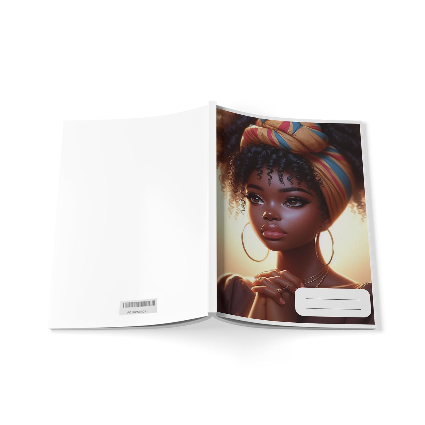 Elegant Woman Art Notebook – A5 Journal, Unique Gift Idea