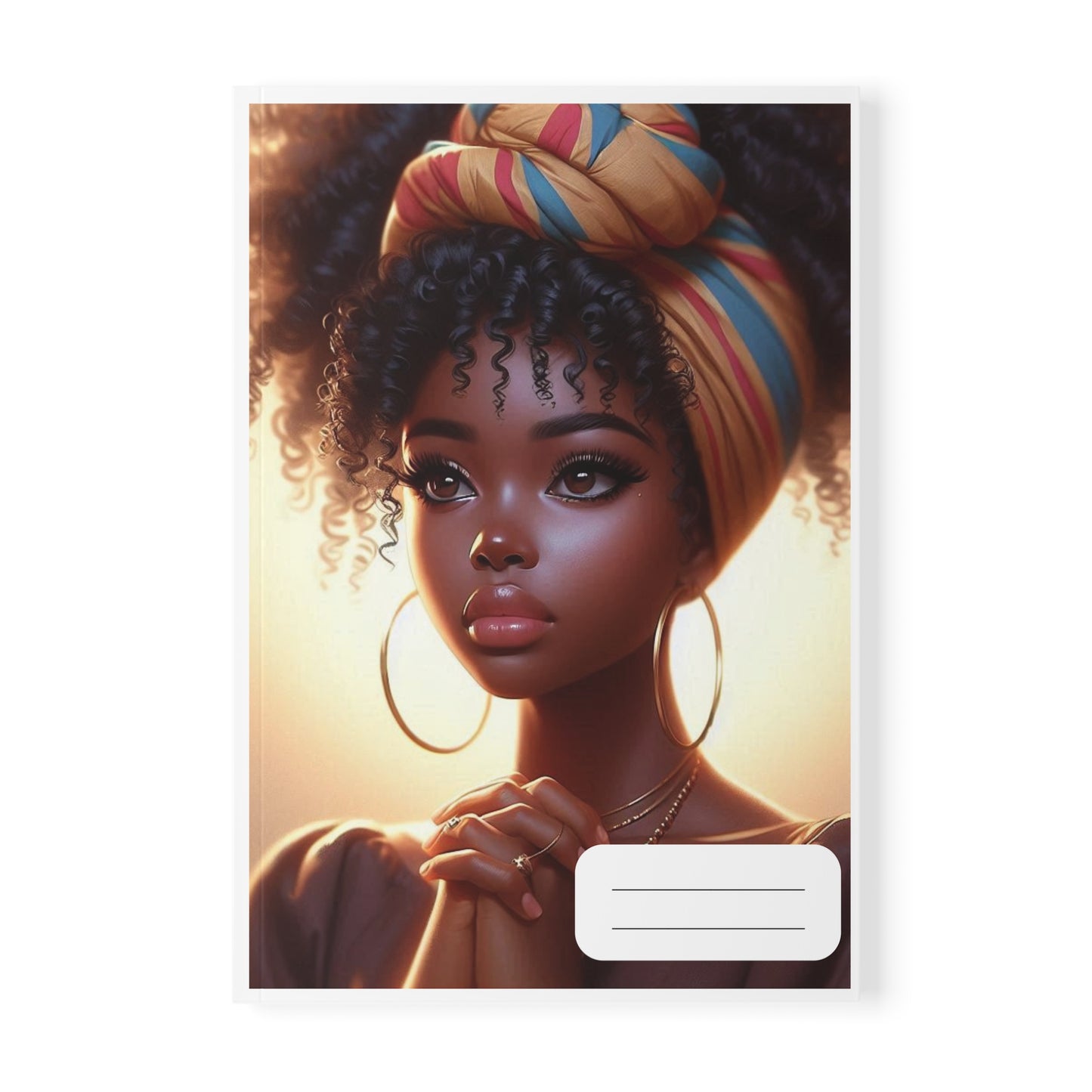 Elegant Woman Art Notebook – A5 Journal, Unique Gift Idea